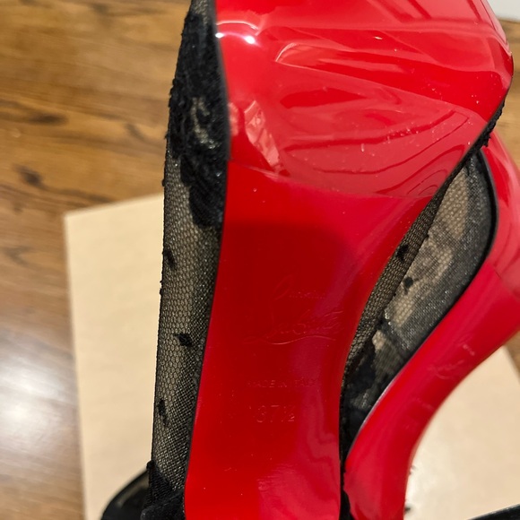 NIB Authentic Christian Louboutin KM LACE BOOTY 100 - Picture 8 of 10